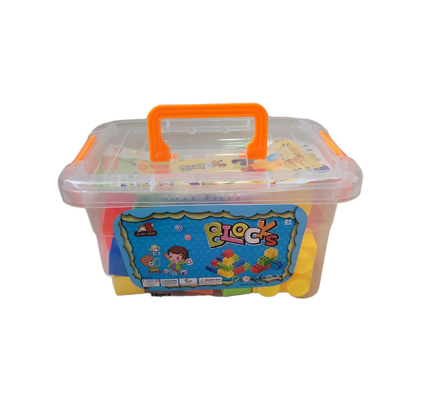 Legos en caja plastica