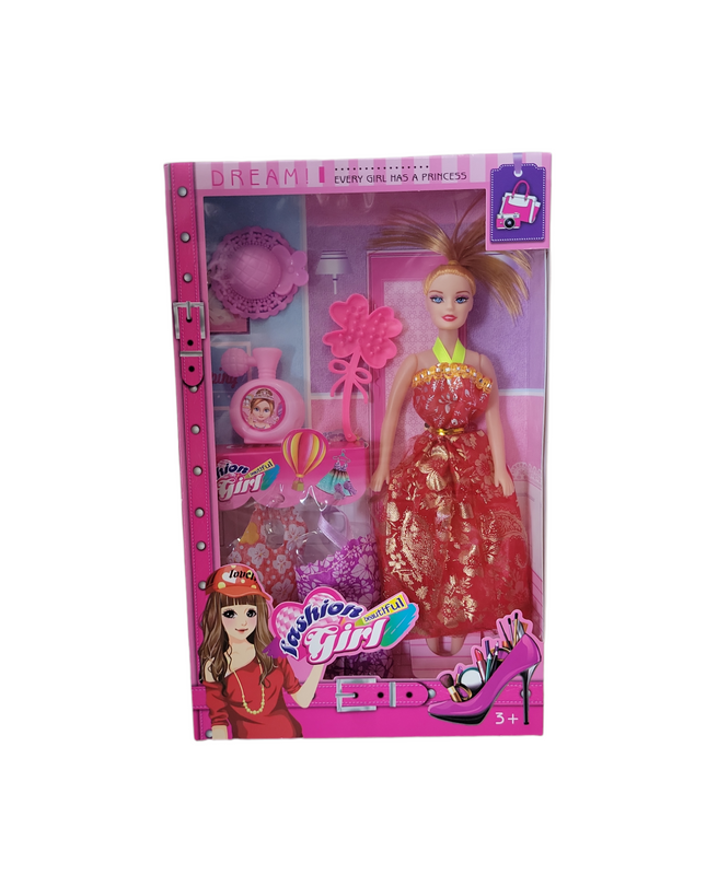 Muñeca con accesorios