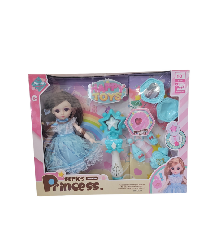 Muñeca princesa con accesorios