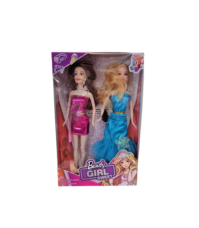 Set de 2 muñecas en cajita