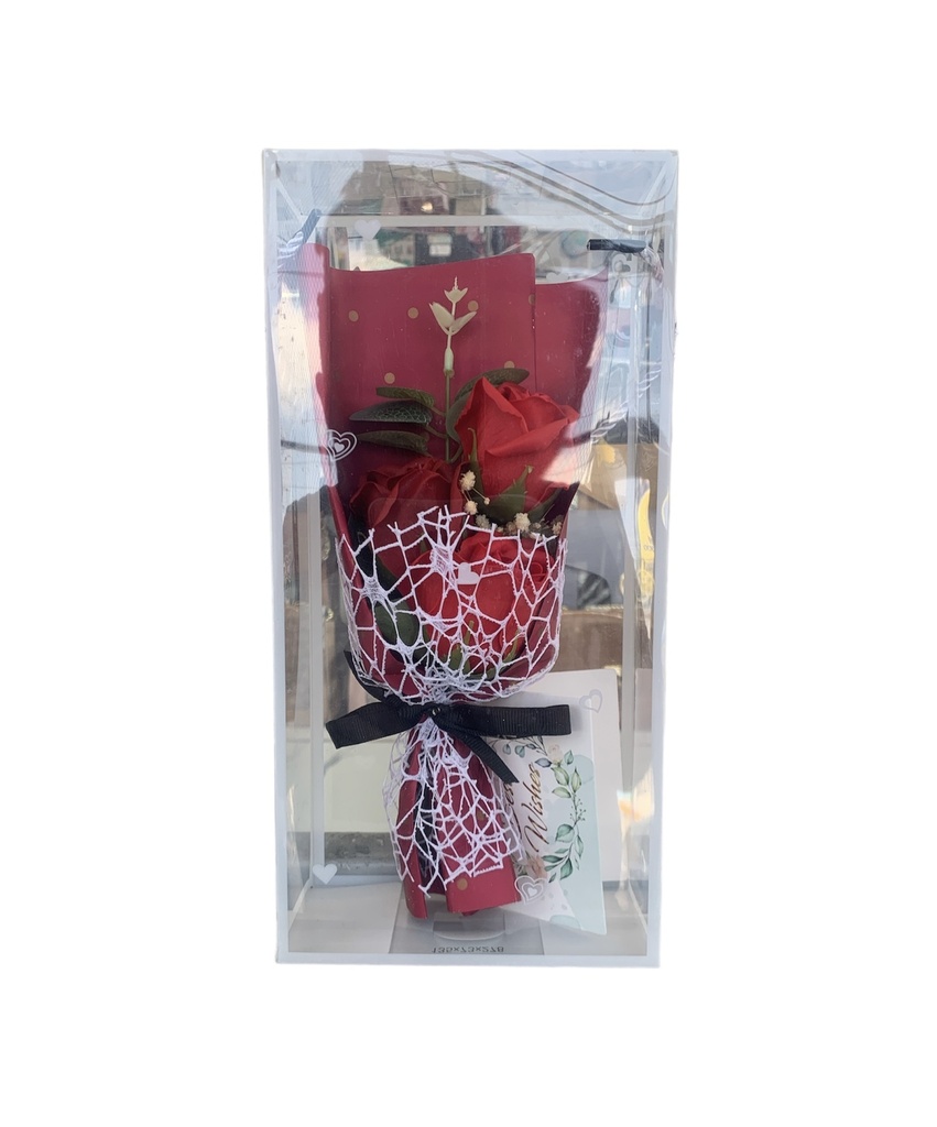 Ramo de flor jabón en estuche 