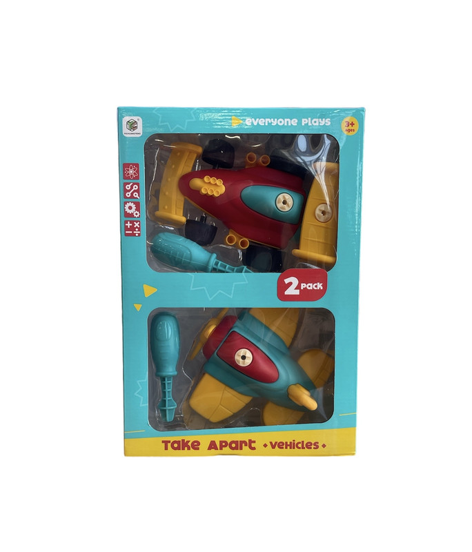 Set para armar carrito y avion