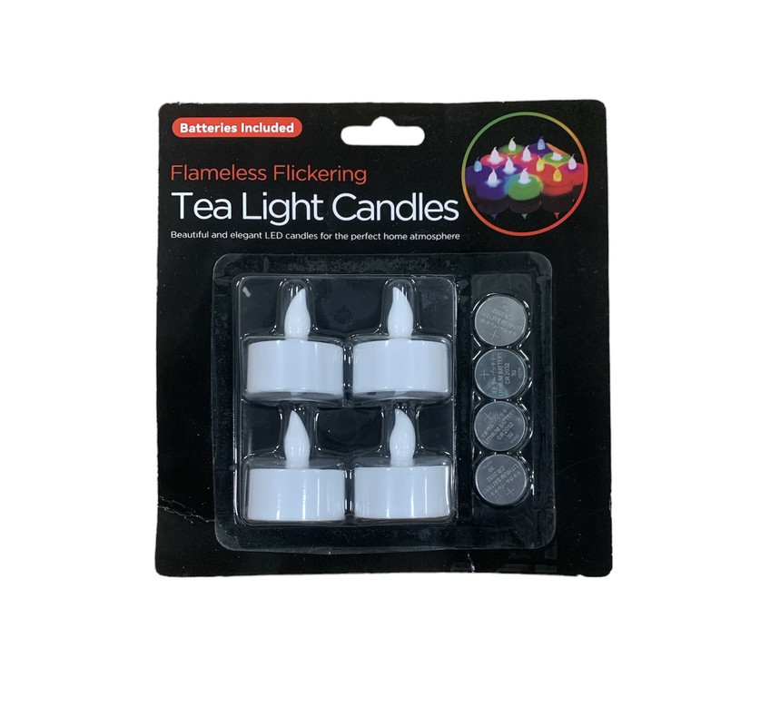 Set de 4 candelitas con luz