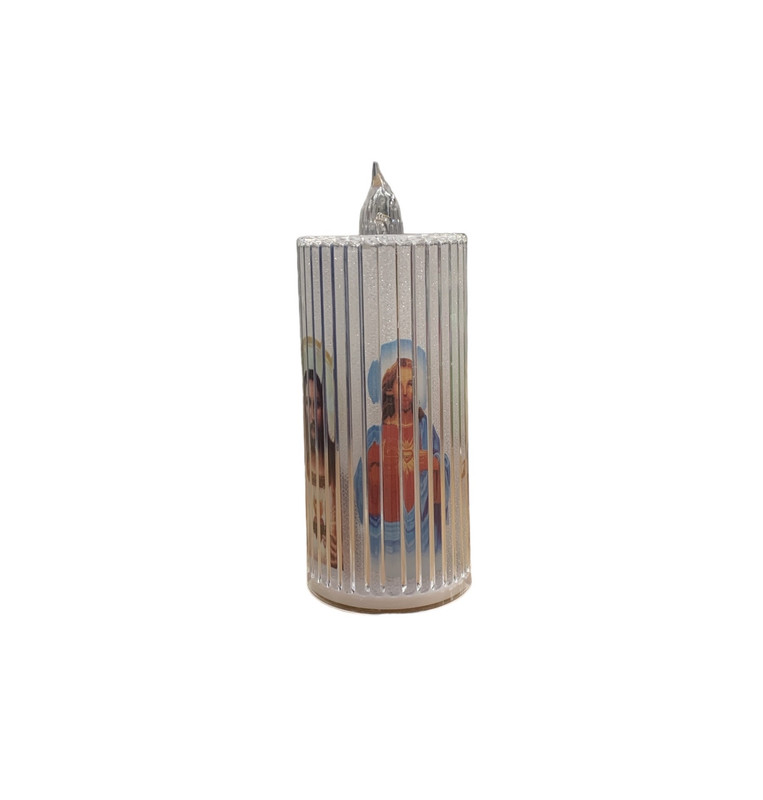 velas religiosas con luz