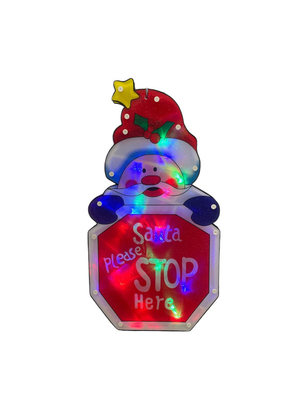 SANTA CLAUS CON LUZ MULTICOLOR