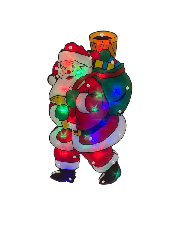 SANTA CLAUS CON LUZ MULTICOLOR