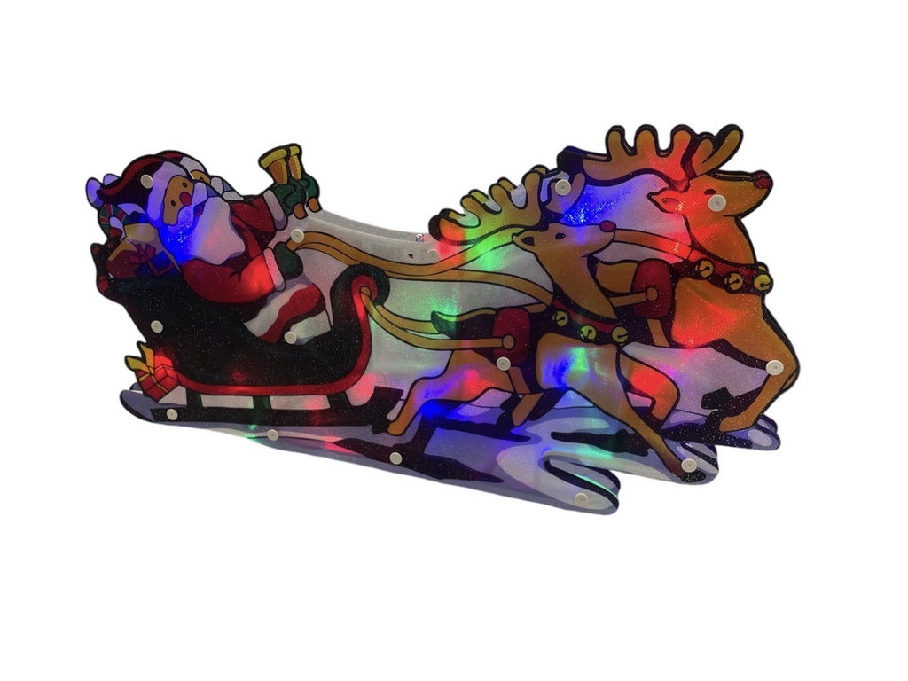 SANTA CLAUS CON LUZ LED MULTICOLOR