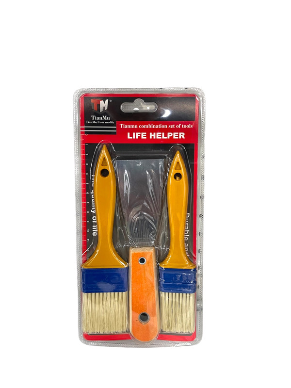 set de 2 brochas con espatula