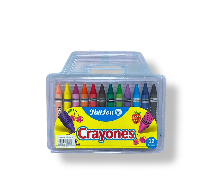 (E) CAJITA DE 12 CRAYOLAS