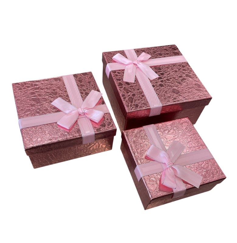 set de 3 cajas cuadradas