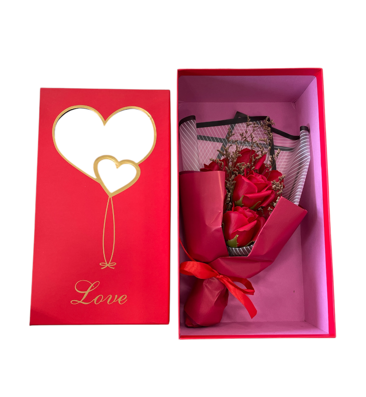 ADORNO DE FLOR ARTIFICIAL EN CAJA