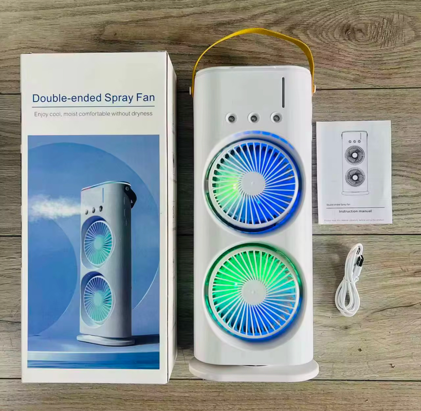 ventilador doble con humificador