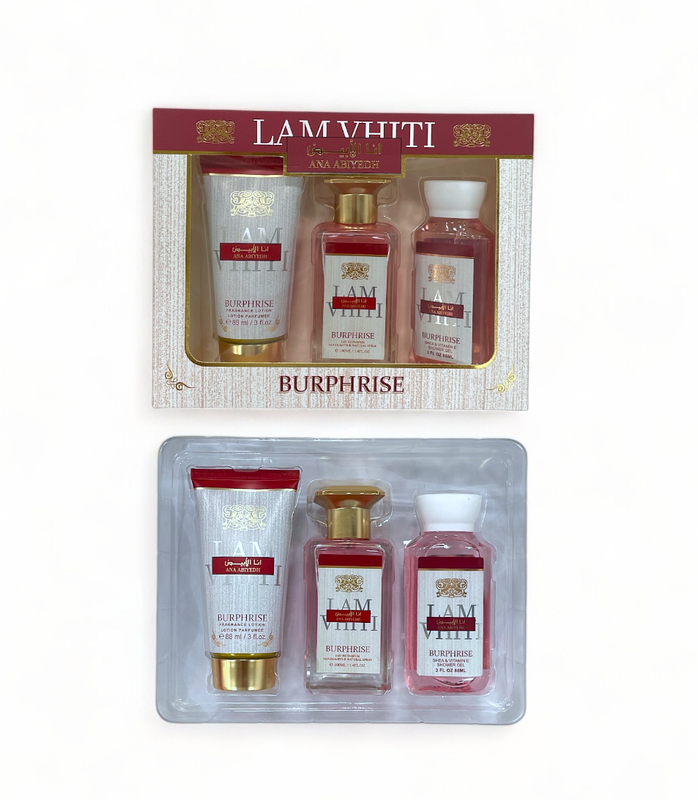 set de fragancia arabe con crema y gel