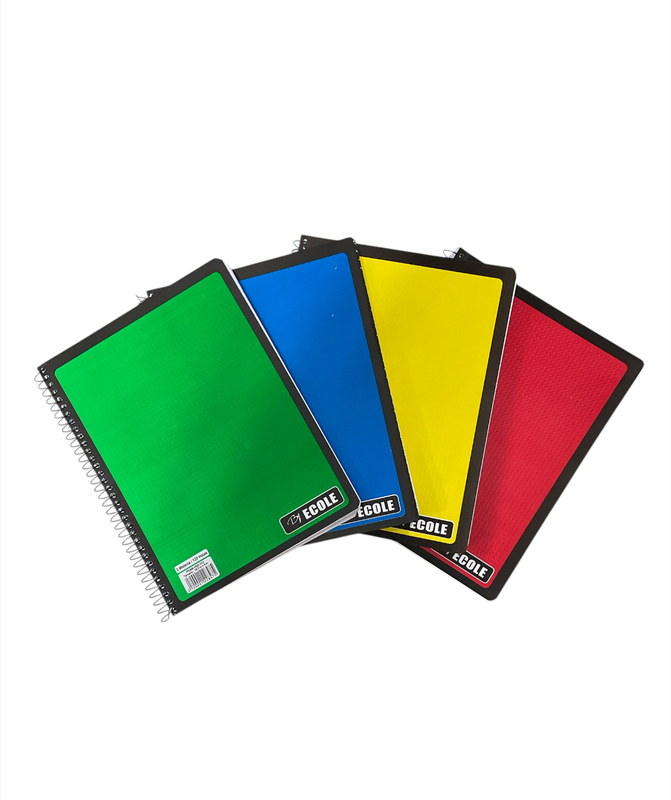 cuaderno espiral de 3 materias