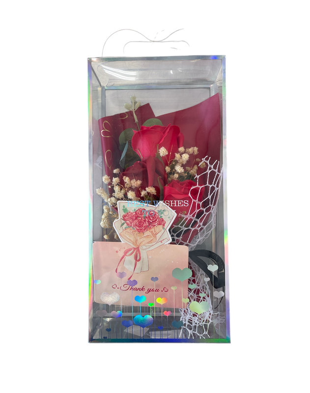 Ramo de Flor de Jabon en Estuche