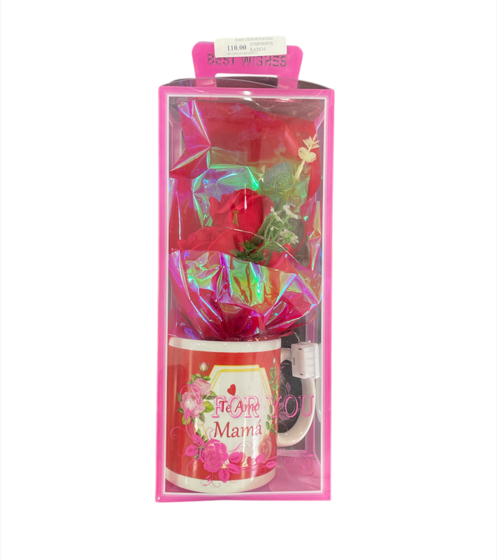 RAMO  DE FLOR CON TAZA