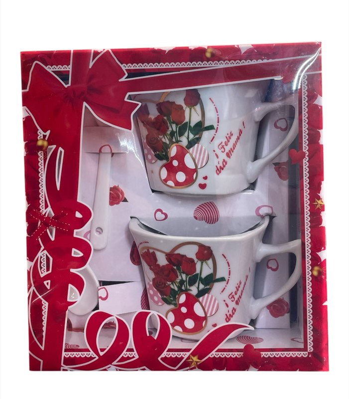 Set de 2 Tazas con Cuchara para Mamà
