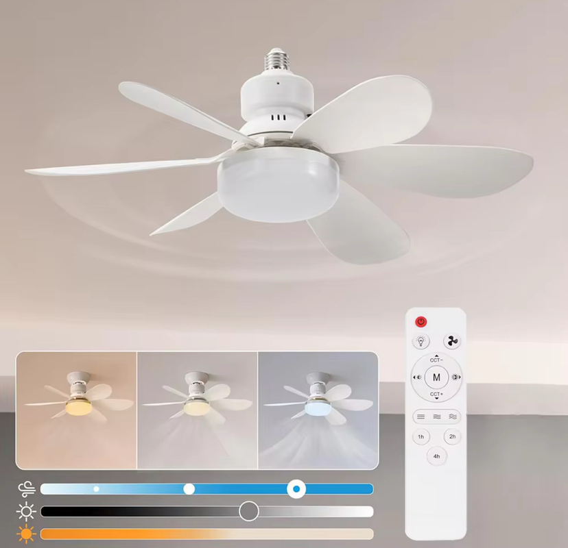 FOCO Y VENTILADOR 2 EN 1