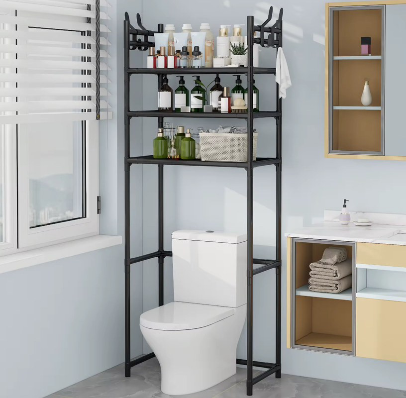 organizador para baño de metal