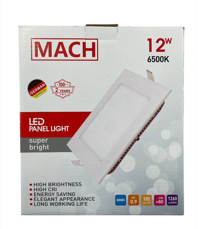 PANEL LED CUADRADO DE 12W
