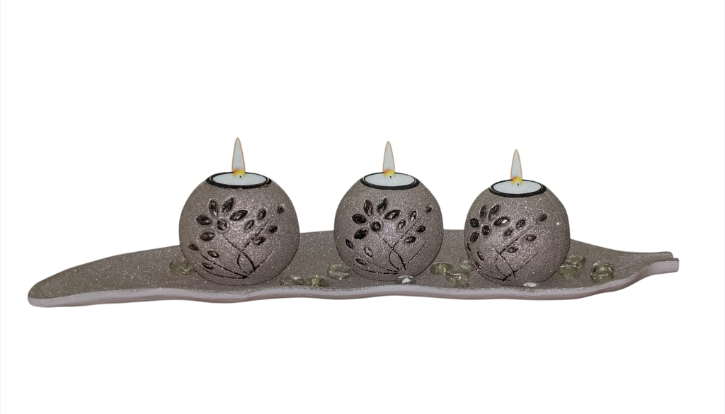 set de 3 candelabros pequeños