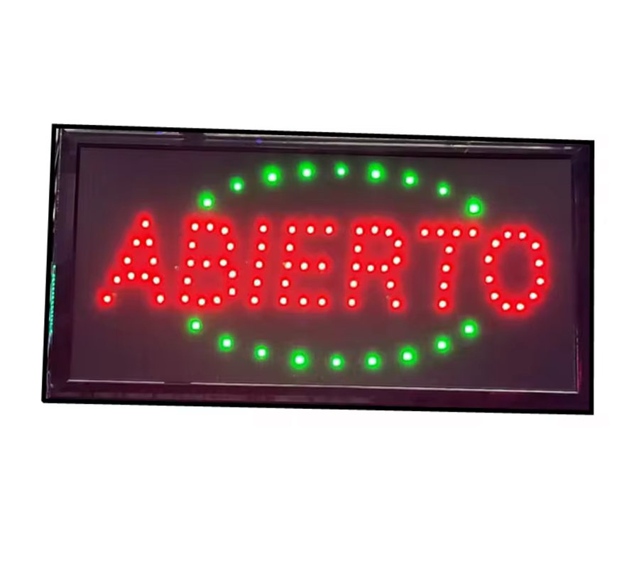 ROTULO LED DE ABIERTO