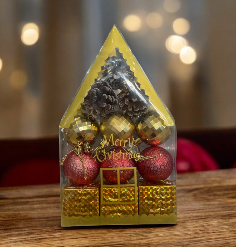 PELOTAS NAVIDEÑAS EN ESTUCHE