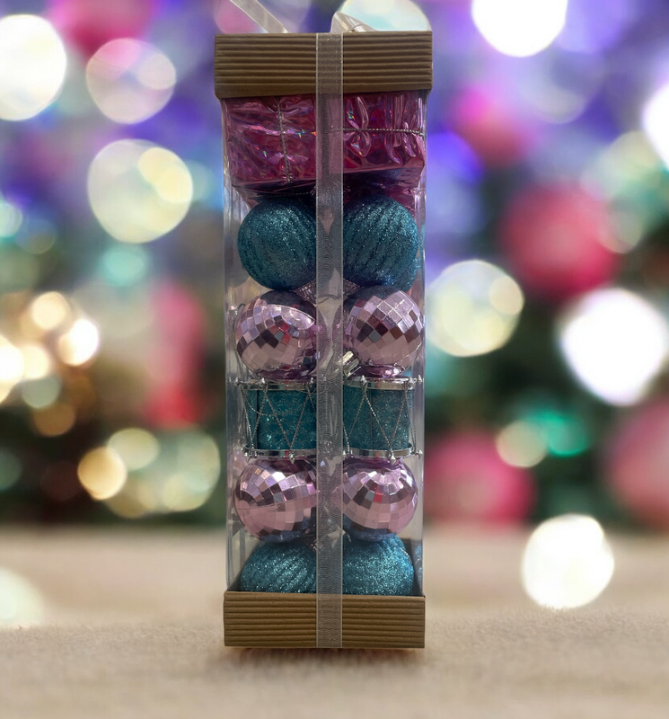 PELOTAS NAVIDEÑAS EN ESTUCHE