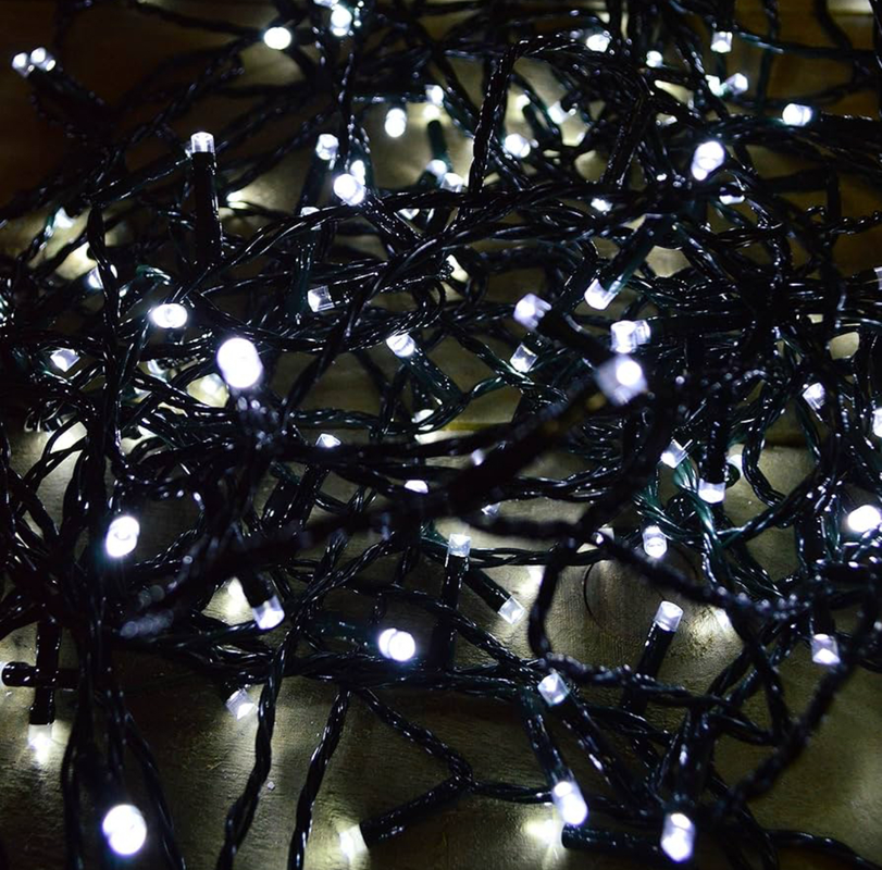extencion de luces navideñas blancas