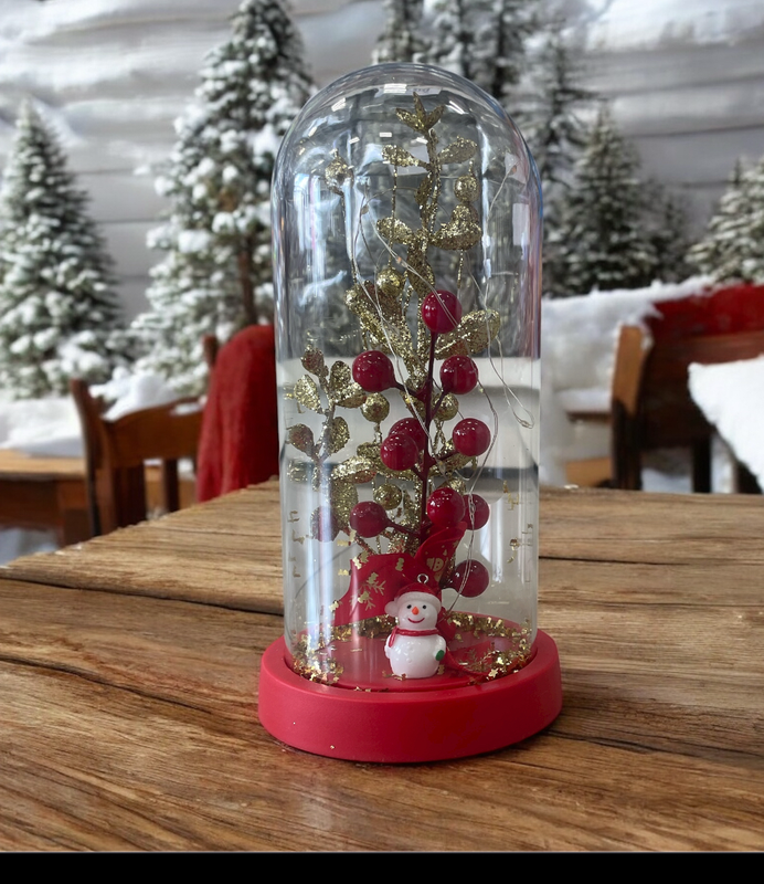 adorno navideño con luz