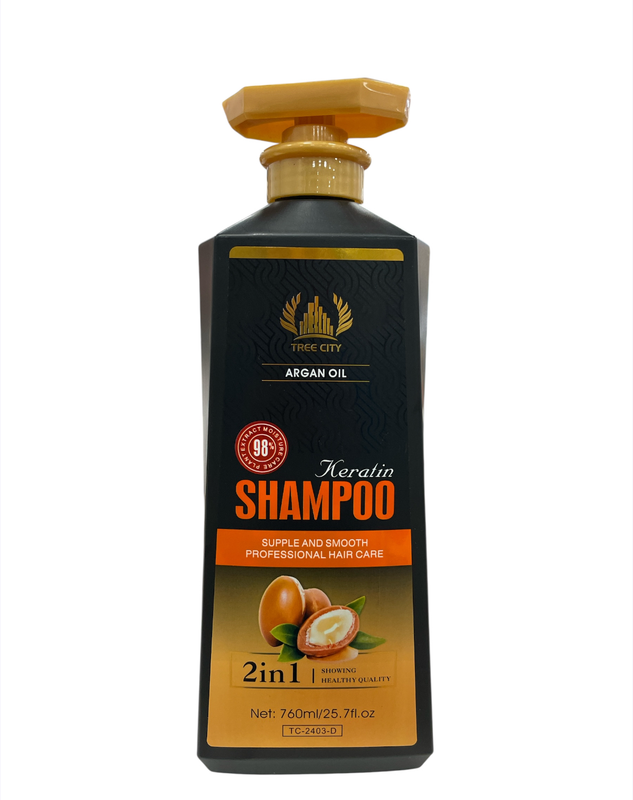 Shampoo 2en1 de keratina profesional