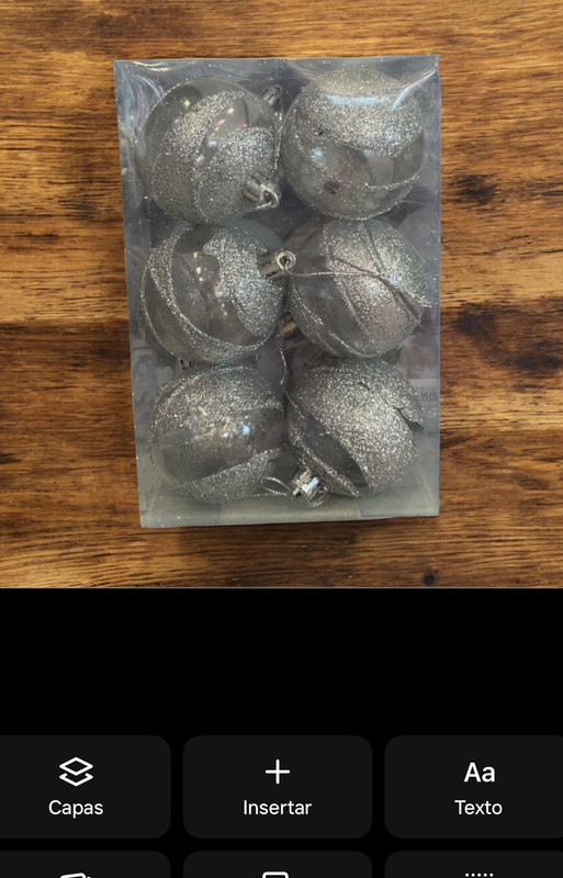 Set de 6 bolas navideña