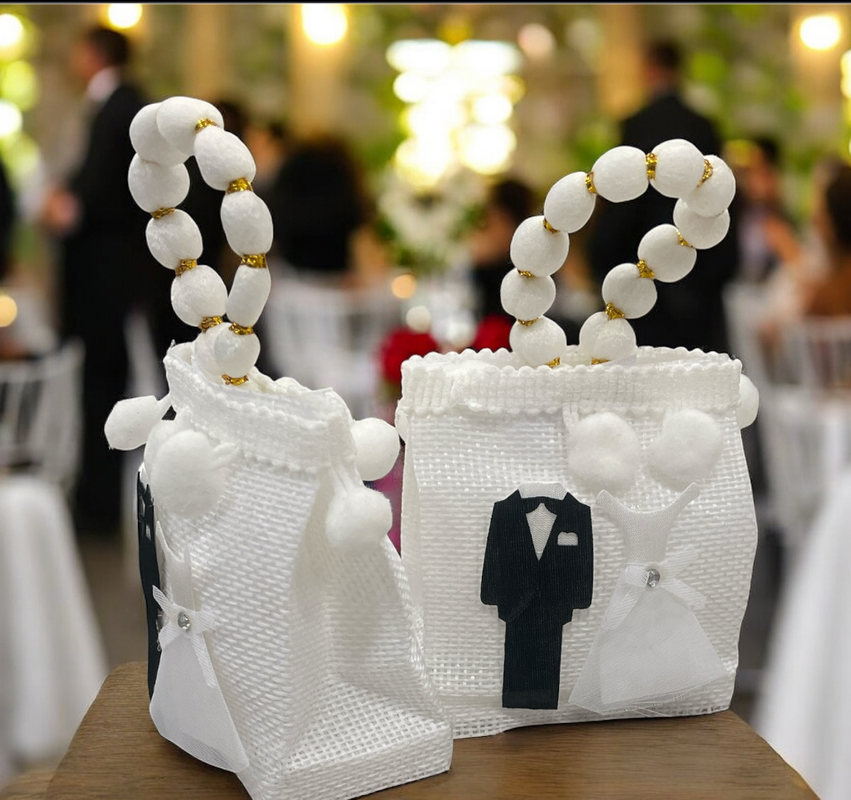 paq. de 12 adornos decorativos para boda