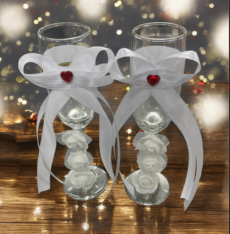 SET DE 2 COPAS PARA BODA