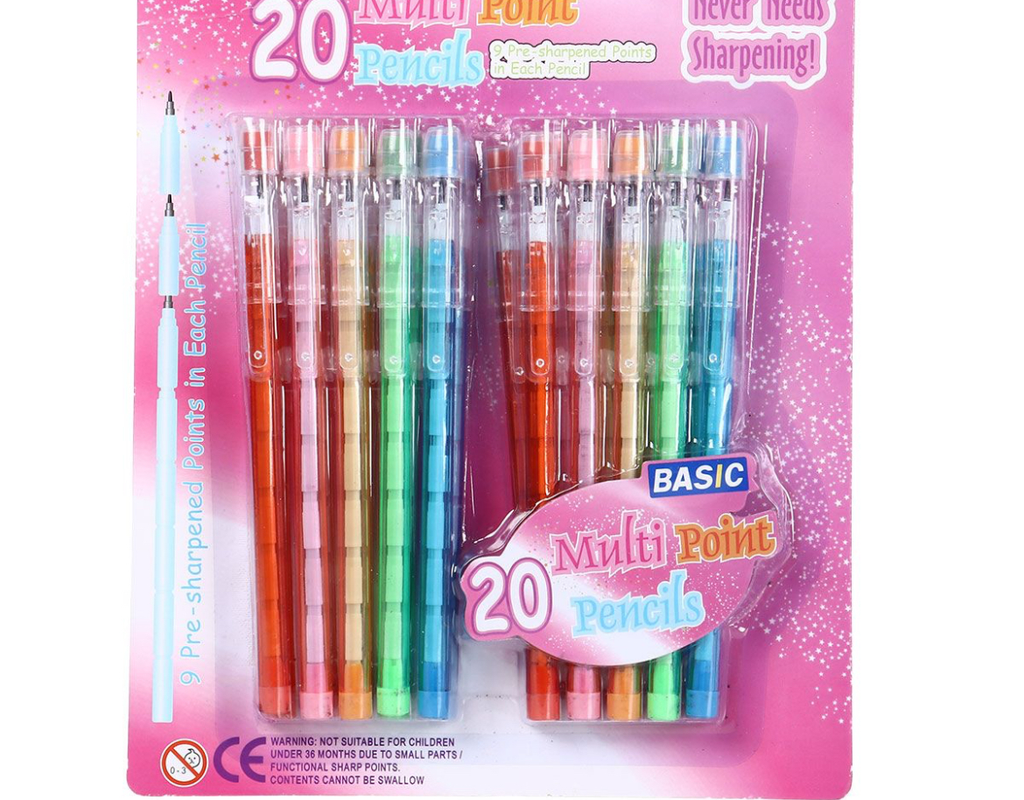 Carton de 20 Portaminas de Colores