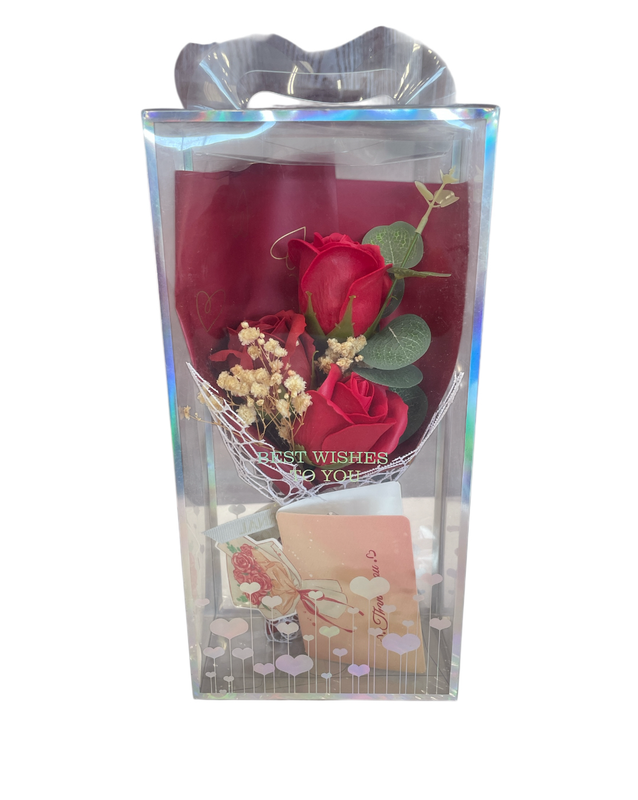 Ramo de Flor de Jabon en Estuche