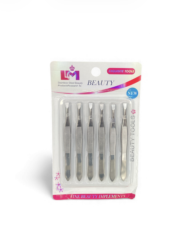 Paq. de 6 Pinzas para Cejas