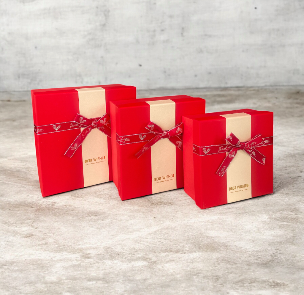 set de 3 cajas cuadradas