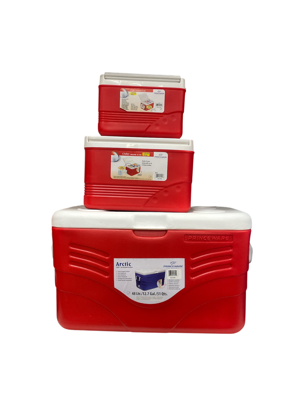 Set de 3 hieleras plasticas