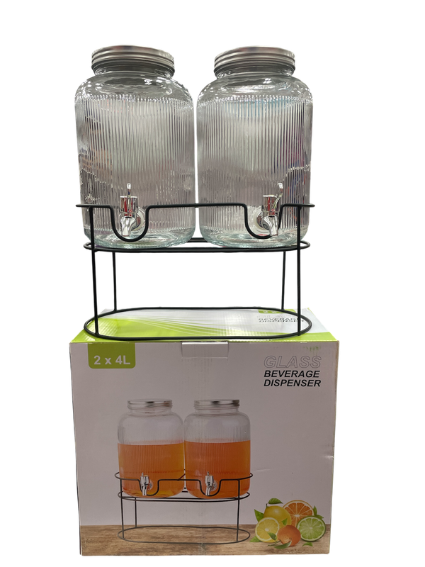 Set de 2 Botes de Vidrio con Llave