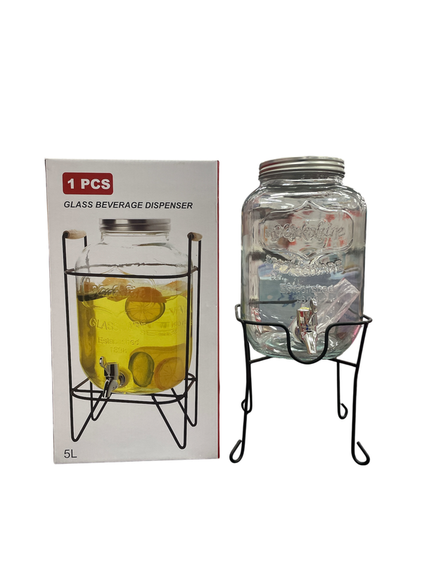 Bote de Vidrio con Llave