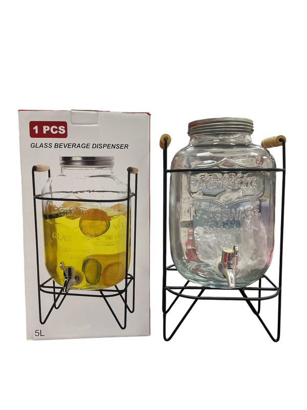 Bote de Vidrio con Llave