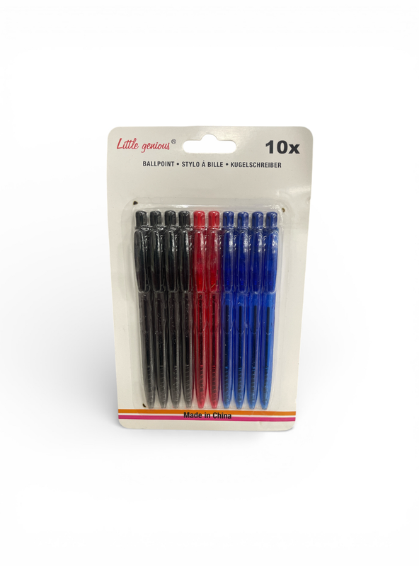 Paq.de 10 boligrafos