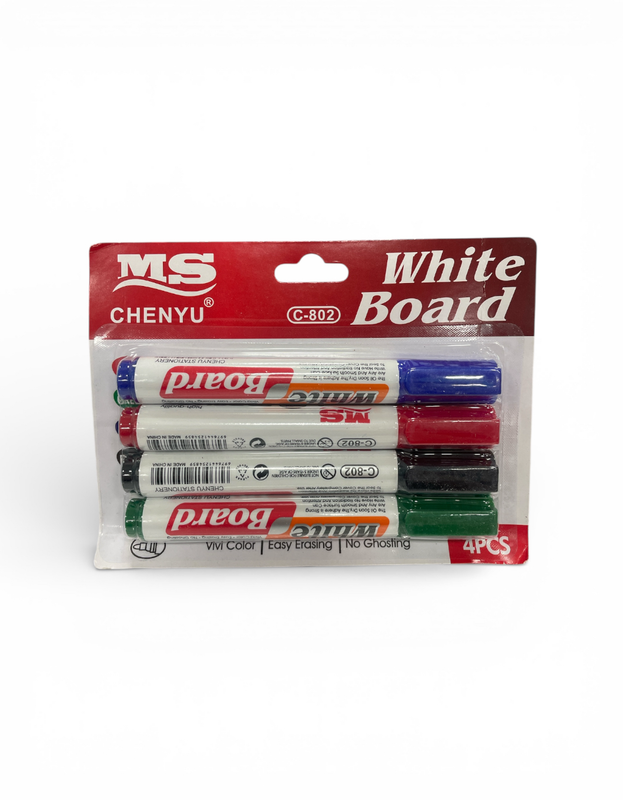 Set de 4 marcadores de pizarra