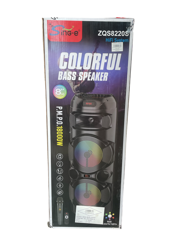 Parlante mediano con microfono y control