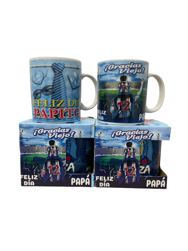 taza para papa en caja