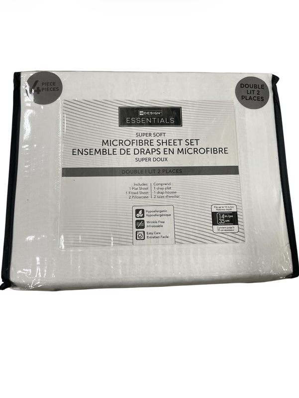 Set de sabanas matrimonial 4 piezas