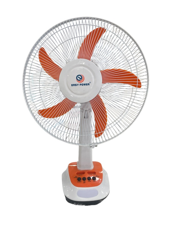 ventilador recargable con panel solar