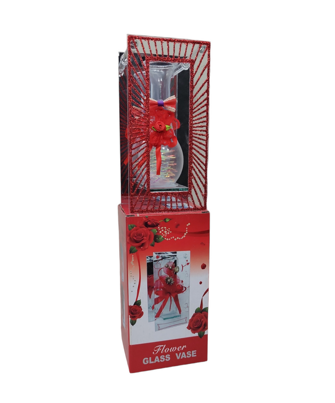 Adorno de vidrio en caja