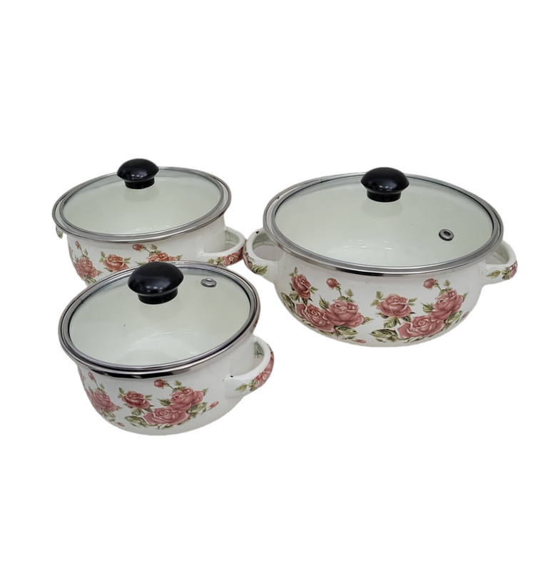 Set de 3 ollas 12,14,16cm